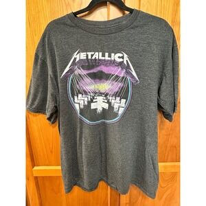 Metallica Master of Puppets Graphic T-Shirt Mens XL Charcoal Gray Heather Tee